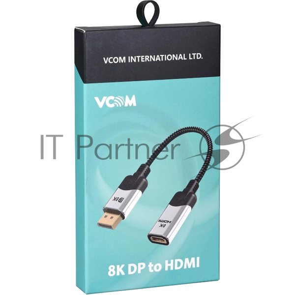 Адаптер DisplayPort(M) ---> HDMI(F) 0.15m 8K@60Hz VCOM