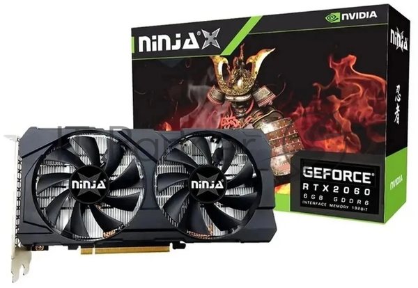 Видеокарта Ninja (Sinotex) Geforce RTX2060 6Gb 192bit GDDR6 DVI HDMI DP PCIE