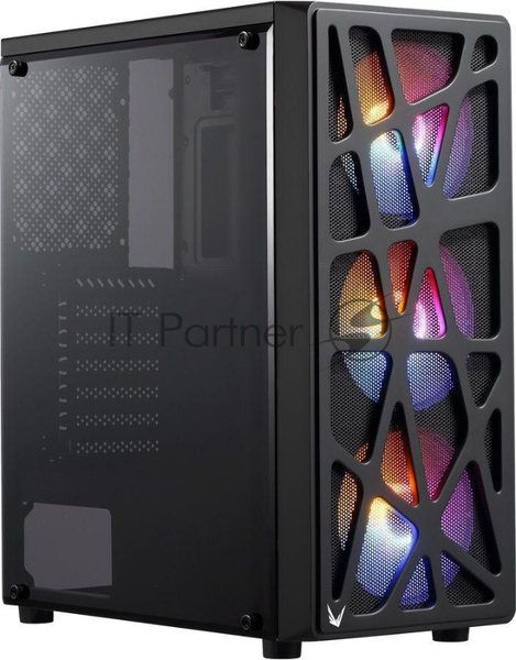 Компьютерный корпус Aerocool/Formula MANA черный без БП ATX 6x120мм 2xUSB 2.0 1xUSB 3.0 audio bott PSU