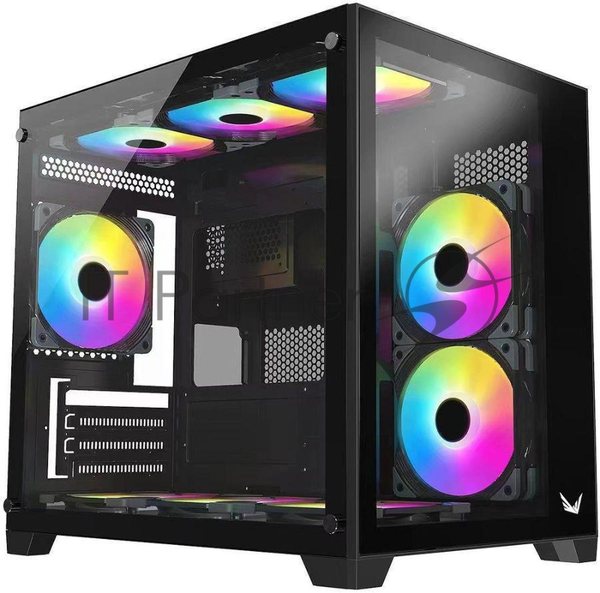 Компьютерный корпус AeroCool/Formula Crystal Z5 черный без БП mATX 1x120мм 2xUSB 2.0 1xUSB 3.0 audio bott PSU