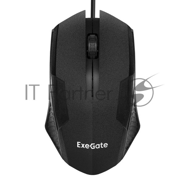 Мышь проводная ExeGate SH-9025L OEM черный, 1000 dpi, USB, кнопки - 3