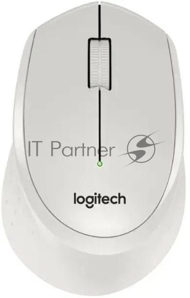Мышь беспроводная Logitech M330 SILENT PLUS белый, 1000 dpi, радиоканал, USB, кнопки - 3