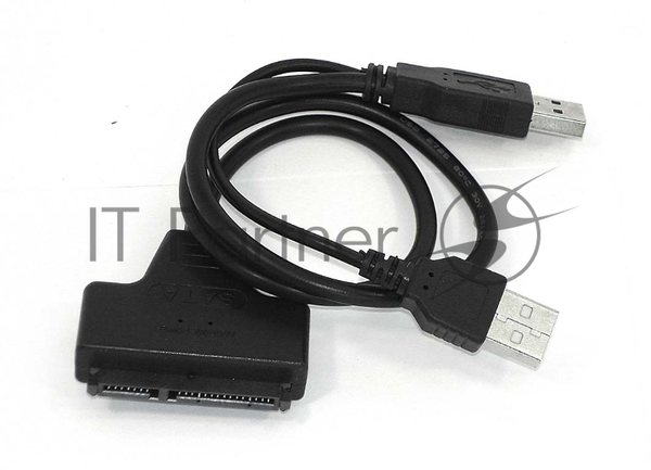 Переходник SATA на USB 2.0 на шнурке 30 см с индикаторами питания и чтения HDD DM-685