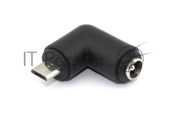Переходник 5,5х2,5 на Micro USB угловой