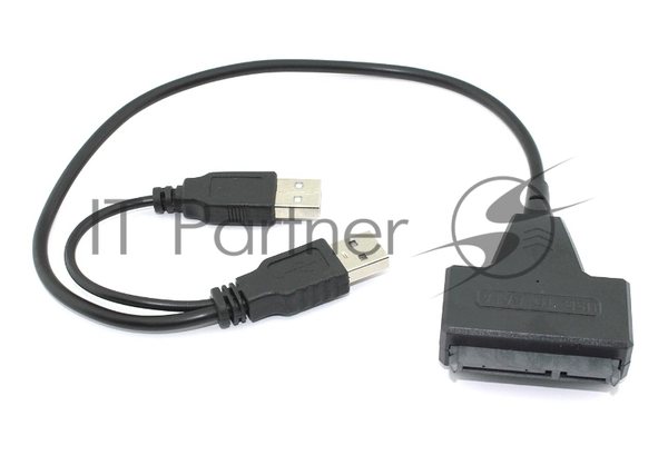Переходник SATA на USB 2.0 на шнурке 30 см с индикатором