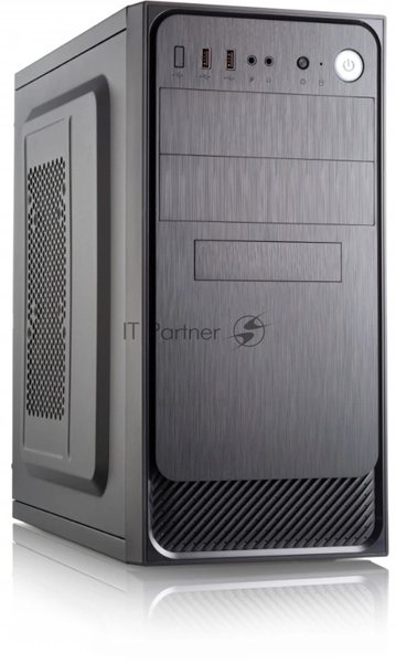 Компьютерный корпус с блоком питания 450Вт. Сase Forza mATX, 450W, 2xUSB 3.0, Black, w/o FAN, 12 см fan PSU, power cord