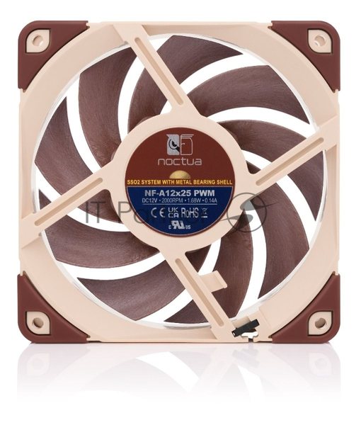 Вентилятор для корпуса 1 Ватт/ Noctua  Case 120 (120x120x25, 1700-2000 об/мин, 22.6dBA, 4pin PWM)