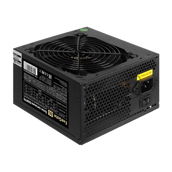 Блок питания Exegate 600PPE (EX260643RUS-PC), 600Вт, 120Вт, черный