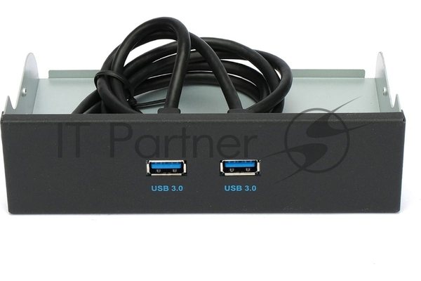 Планка USB 3.0 на переднюю панель 5.25" Gembird FP5.25-USB3-2A, USB, 2xUSB-A 3.0, USB