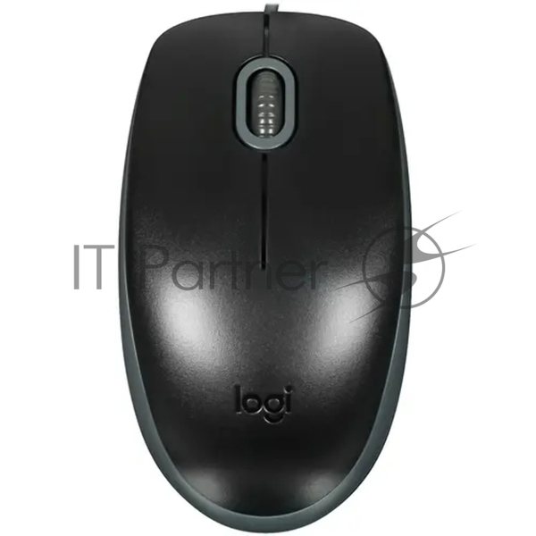 Мышь проводная Logitech M110 Silent черный, 1000 dpi, USB, кнопки - 3