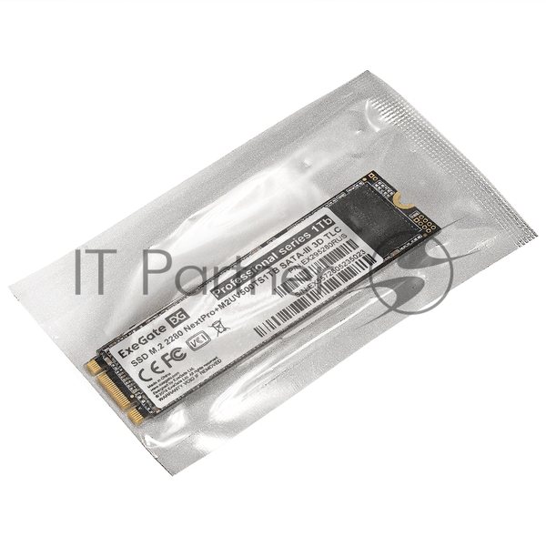 Накопитель SSD ExeGate, 1Tb, M.2 2280, SATA, R/W 551/480