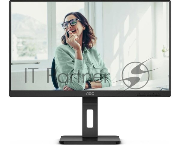 Монитор 27" AOC Q27P3CV IPS 2560x1440, 75 Гц, 4 мс, 16:9, 350 кд/м², 2xHDMI 1.4, DisplayPort 1.2, USB-концентратор (4x USB 3.0), 2.5 Gigabit Ethernet, встроенные динамики, черный