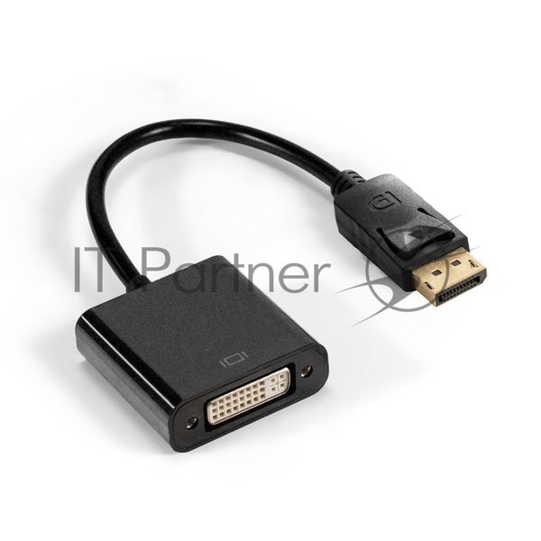 Кабель-переходник DisplayPort-DVI ExeGate EX-DPM-DVIF-0.1 (20M/19F, 0,1м)