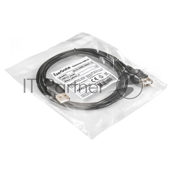 Удлинитель USB 2.0 ExeGate EX-CC-USB2-AMAF-1.5 (Am/Af, 1,5м)