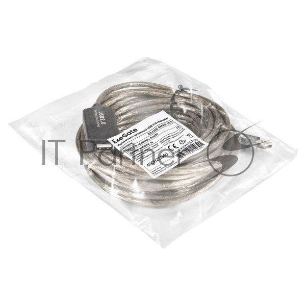 Удлинитель активный USB2.0-repeater ExeGate EX-UAE-AMAF-10.0 (Am/Af, 10м)