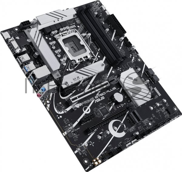Материнская плата ASUS PRIME B760-PLUS, LGA 1700, Intel B760, 4xDDR5, 4xSATA, 3xM.2, 1xPCIe 4.0 x4, 1xPCIe 5.0 x16, 2xPCIe x1, 1xDP, 1xHDMI, 1xVGA, 2xUSB-A 3.2 Gen 2, 1xUSB-C 3.2 Gen 2x2, 1x 2.5Gb LAN, 3x3.5 мм, 7.1, ATX