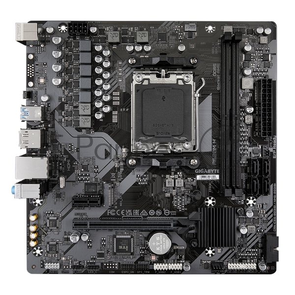 Материнская плата Gigabyte A620M H (V1.2/V2.0), SocketAM5 AMD A620 2xDDR5 mATX AC`97 8ch(7.1) GbLAN RAID+VGA+HDMI