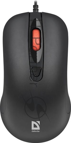 Мышь проводная Defender Omega MB-522 черный, 1600 dpi, USB, кнопки - 4