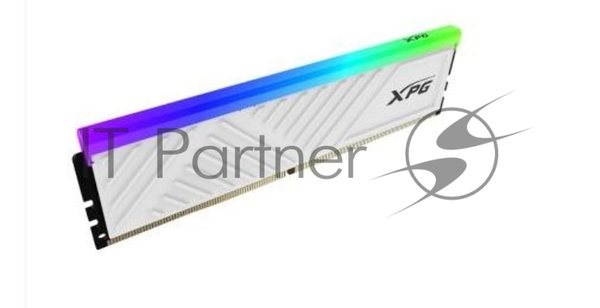 Оперативная память XPG Spectrix D35G RGB, DDR4, 16GB, 3200MHz, CL16, UDIMM, с радиатором, RGB, белый