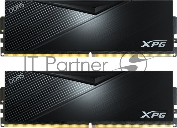 Оперативная память XPG Lancer, DDR5, 64GB (2x32GB), 6400MHz, CL32, DIMM, с радиаторами, черный