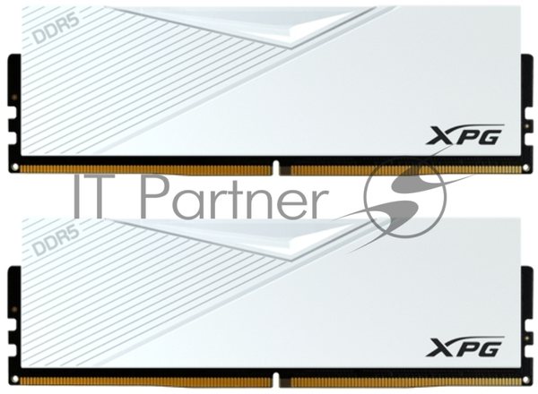 Оперативная память XPG Lancer, DDR5, 64GB (2x32GB), 6400MHz, CL32, DIMM, с радиаторами, белый