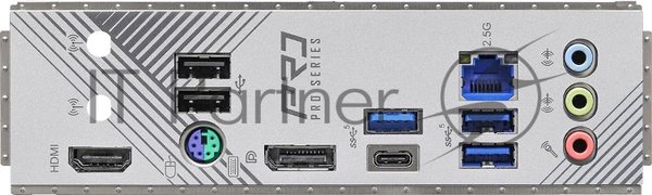 Материнская плата ASRock B760M Pro RS, Micro-ATX, LGA 1700, Intel B760, 4xDDR5, 4xSATA, 3xM.2, 1xPCI-E 5.0 x16, 1xPCI-E 3.0 x4, 1xHDMI, 1xDP, 1x 2.5Gb LAN, 3xUSB 3.2 Gen 1, 2xUSB 2.0, 3x3.5 мм, 7.1, ATX