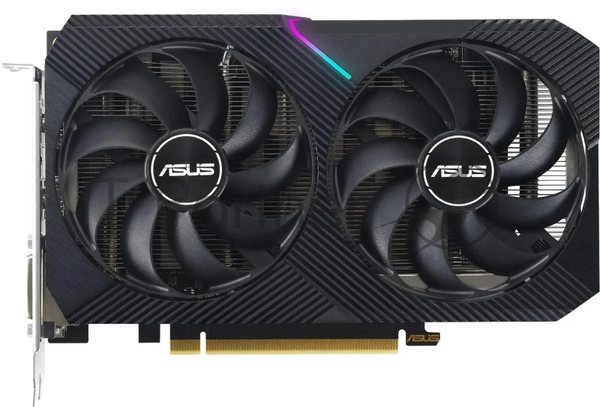 Видеокарта Asus NVIDIA GeForce RTX 3050 8192Mb DUAL-RTX 3050-O8G-V2 PCI-E 4.0 128 GDDR6 1822/14000 DVIx1 HDMIx1 DPx1 Ret