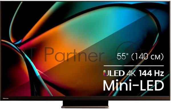 Телевизор Hisense 55" 55U8KQ черный Mini-Led UHD 120Hz Smart TV