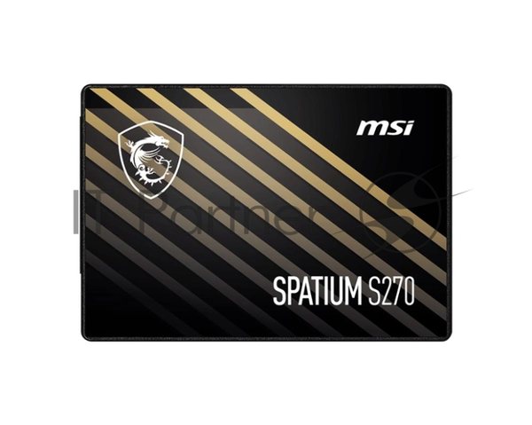 Накопитель SSD MSI SPATIUM S270, 480Gb, 2.5", SATA III, R/W 500/450