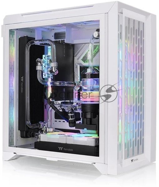 Компьютерный корпус Thermaltake CTE C700 TG ARGb белый без БП ATX 3x140мм 2xUSB 3.0 audio bott PSU