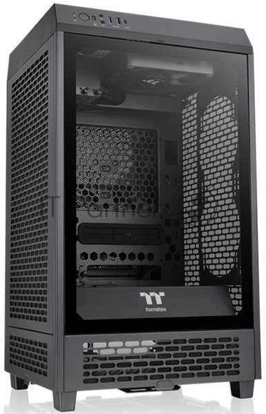 Компьютерный корпус Thermaltake The Tower 200 черный без БП miniITX 11x120мм 5x140мм 2xUSB 3.0 audio bott PSU