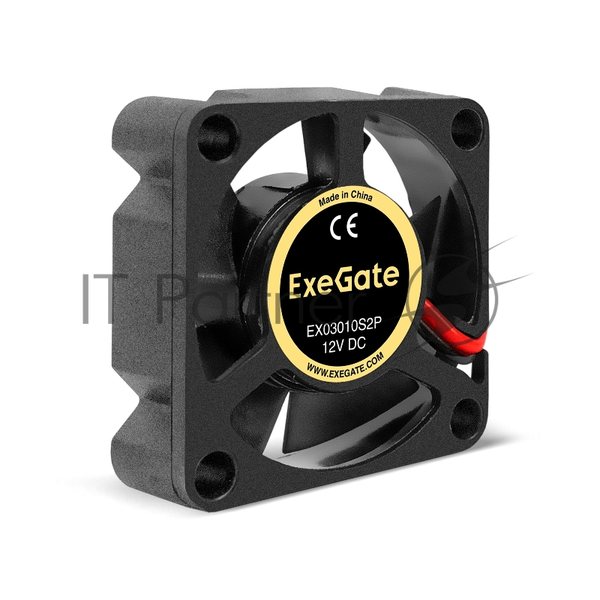 Вентилятор для корпуса ExeGate EX03010S2P черный, 30 мм, 10000 об/мин, 28.5 дБ, 2 pin