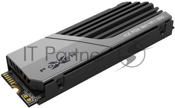 Накопитель SSD Silicon Power XS70, 2Tb, PCIe 4.0 x4, M.2 2280, NVMe, R/W 7300/6800, с радиатором