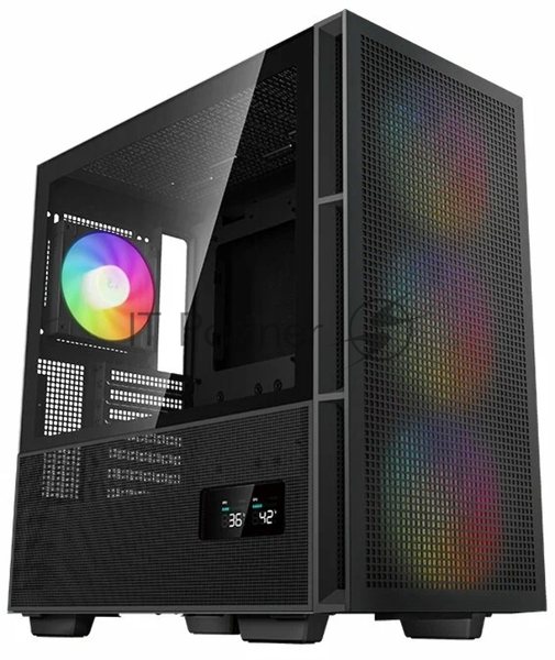 Компьютерный корпус DeepCool CH560 Digital черный (R-CH560-BKAPE4D-G-1) (ATX, без БП, 2хUSB, с окном)