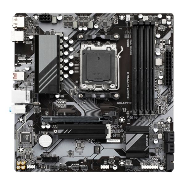Материнская плата Gigabyte A620M GAMING X, Micro-ATX, AM5, AMD A620, 4xDDR5, 4xSATA, 1xM.2, 1xPCI-E 4.0 x16, 1xPCI-E x1, 1xHDMI, 1xDP, 1x 1Gb LAN, 1xUSB 3.2 Gen 2, 2xUSB 2.0, 2xUSB 3.2 Gen 1, 3x3.5мм, 7.1, ATX