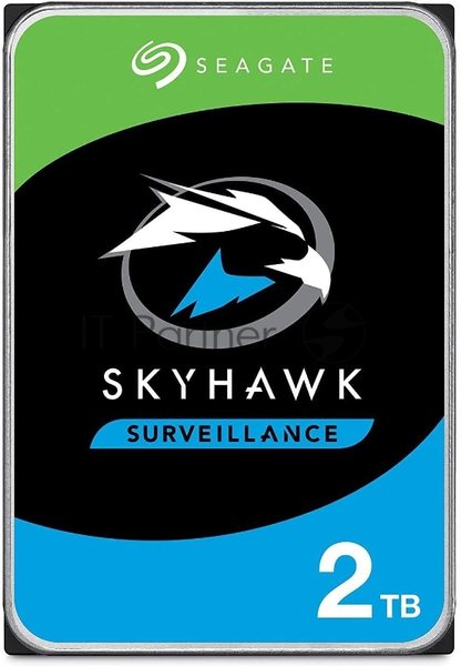 Жесткий диск HDD Seagate 2Tb 5400rpm SATA-III Surveillance Skyhawk 256Mb 3.5"