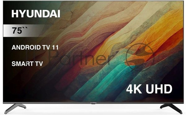 Телевизор Hyundai 75" H-LED75BU7006 черный LED UHD 60Hz Smart TV