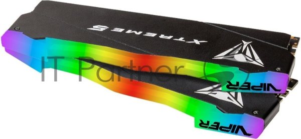 Оперативная память Patriot Viper Xtreme 5, DDR5, 48GB (2x24GB), 7600MHz, CL36, DIMM, с радиаторами, RGB, черный