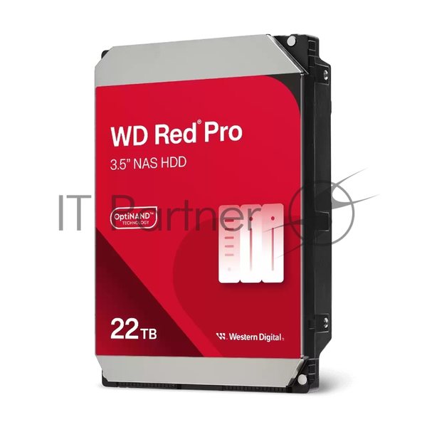 Жесткий диск Western Digital 22Tb 7200 RPM, SATA 6 Gb/s, CMR, 512 MB Cache, 3.5";