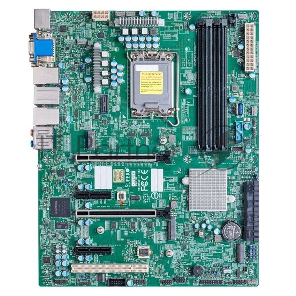 Материнская плата серверная Supermicro MBD-X13SAE-F-B, LGA 1700, Intel W680, 4xDDR5 ECC/non-ECC, 8xSATA-III, 3xM.2 PCIe, 2xPCI-E 5.0 x16, 2xPCI-E x4, 2xGigabit LAN, 1x2.5Gb LAN, 4xUSB-A 3.2 Gen 2, 1xUSB-C, 1xVGA, 1xDVI-D, 1xDP, 1xHDMI, ATX