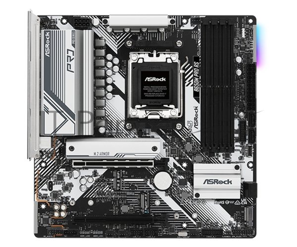 Материнская плата ASRock B650M PRO RS, AM5, AMD B650, 4xDDR5, 4xSATA, 3xM.2, 1xPCIe 4.0 x16, 1xPCIe 3.0 x4, 1xDP, 1xHDMI, 1x2.5Gb LAN, 1xUSB-C 10Gbps, 1xUSB-A 10Gbps, 2xUSB-A 5Gbps, 4xUSB-A 2.0, 3x3.5 мм, 7.1, mATX