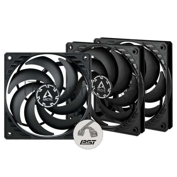 Вентилятор для корпуса ARCTIC P12 SLIM PWM PST -3 Pack (ACFAN00275A)