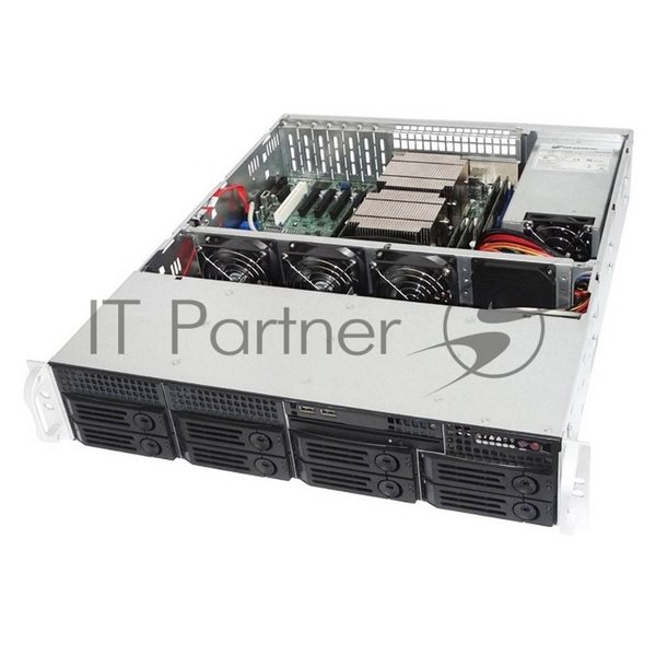 Корпус Ablecom CS-R25-37P, 2U, чёрный, 3 x 80 мм