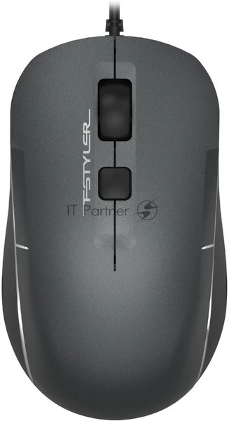 Мышь проводная A4Tech Fstyler FM26 серый/черный, 1600 dpi, USB, кнопки - 4