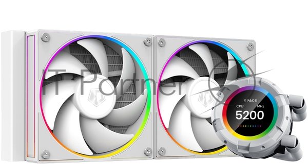 Система жидкостного охлаждения ID-Cooling SL240 белый 120мм алюминий+медь 2000rpm 30db 4-pin 300W