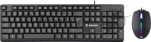 Комплект клавиатура+мышь Defender Triumph C-991 проводной, USB, 1600 DPI, чёрный