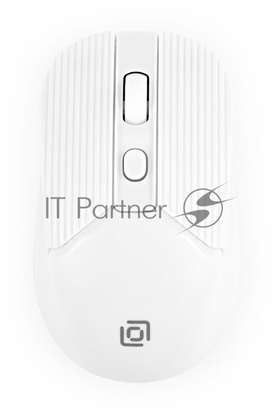 Мышь беспроводная Oklick 509MW белый, 1600 dpi, радиоканал, USB, кнопки - 4