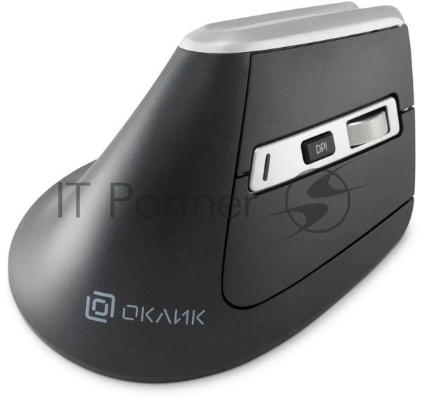 Мышь беспроводная Oklick 991MW серый, 2400 dpi, радиоканал, Bluetooth, USB, кнопки - 7