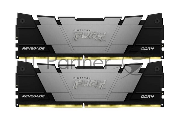 Оперативная память Kingston Fury Renegade, DDR4, 64GB (2x32 GB), 3200 MHz, CL16, DIMM, с радиатором, черный