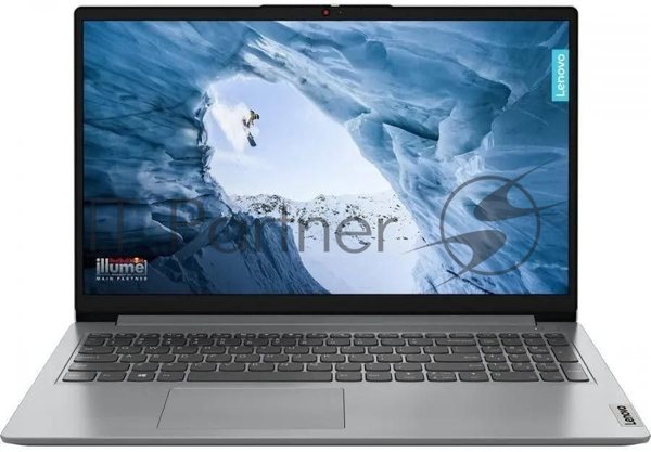 Ноутбук 15.6" FHD LENOVO IdeaPad 1 grey (Core i5 1235U/8Gb/256Gb SSD/VGA int/noOS) (82QD00ASRK)